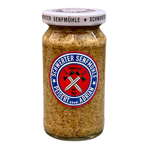Scharfer Honig Senf - Schwerter Senfmühle (185 ml)