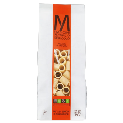 Mezze Maniche - Pasta Mancini, Marken, Italien (500 g)